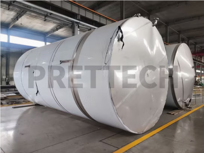 Stainless Steel SS304 SS316L Vertical Sunflower Oil Storage Vessel Tank - Image 2
